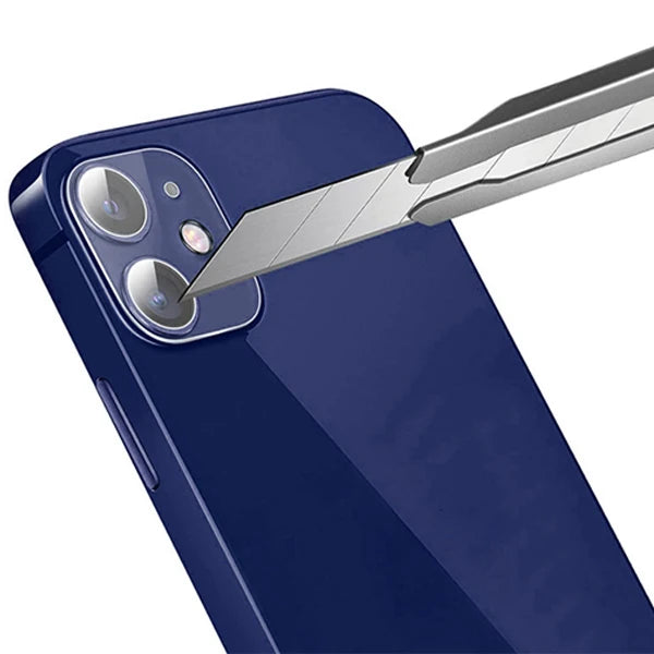 iPhone 12 6.1 Hat-Prince 9H 3D Full Tempered Cam Kamera Koruyucu-(5775) - Şeffaf 2