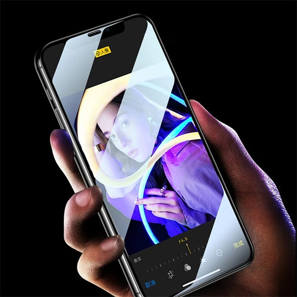 iPhone 12 Pro Max 6.7 3D Full High Aluminum Tempered Cam Ekran Koruyucu-(5775) - Siyah