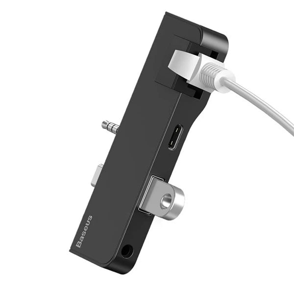 Baseus Multifunctional HUB Surface Go(Type-C+Audio to RJ45+USB3.0+Type-C(data)+Audio)-(5775) - Siyah