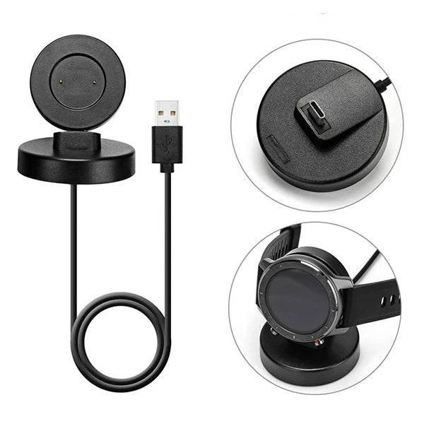 Huawei Watch GT/ GT2 / 2E /Magic / Dream Akıllı Saat Şarj Kablosu Stand-(5775) - Siyah