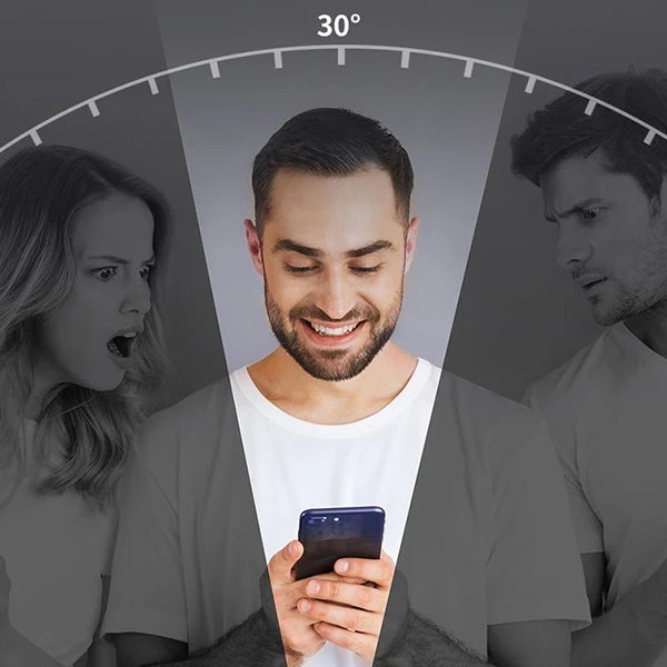 Baseus İPhone 12 mini Ekran Koruyucu 023mm Anti Spy Çerçeveli Tempered Cam Ekran Koruyucu 2 Adet Se-(5775) - Siyah