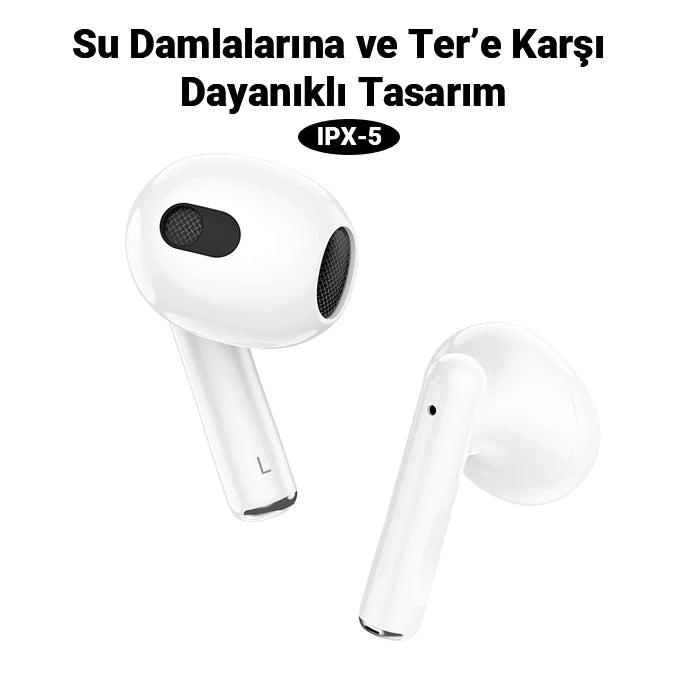 HOCO EW30 TWS Bluetooth 5.3 Kablosuz Kulakiçi Kulaklık-(5775) - Beyaz
