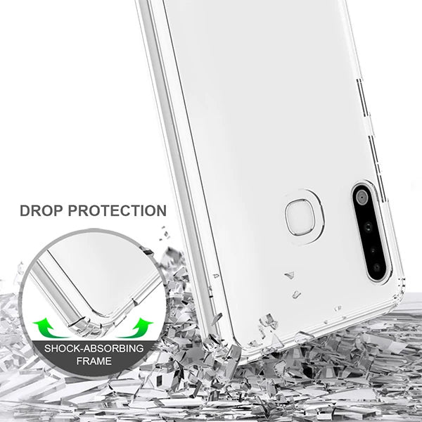 Ally SM Galaxy A70e Anti-Drop Darbe Emici Silikon kılıf Shockproof kılıf-(5775) - Şeffaf 2