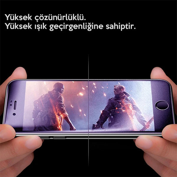 İPhone 11 Pro  Anti Blue Light 3D Full Cam Ekran Koruyucu-(5775) - Siyah