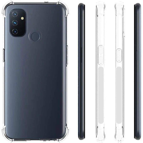 OnePlus Nord N100 Anti-Drop Silikon Kılıf Kamera Korumalı Şeffaf Silikon Kılıf-(5775) - Şeffaf 2