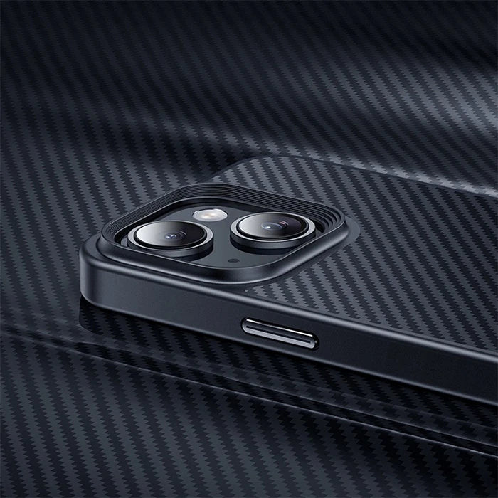 Hoco iPhone 15 Plus AS7 Kevlar Kılıf Manyetik Magsafeli Telefon Kılıfı-(5775) - Siyah