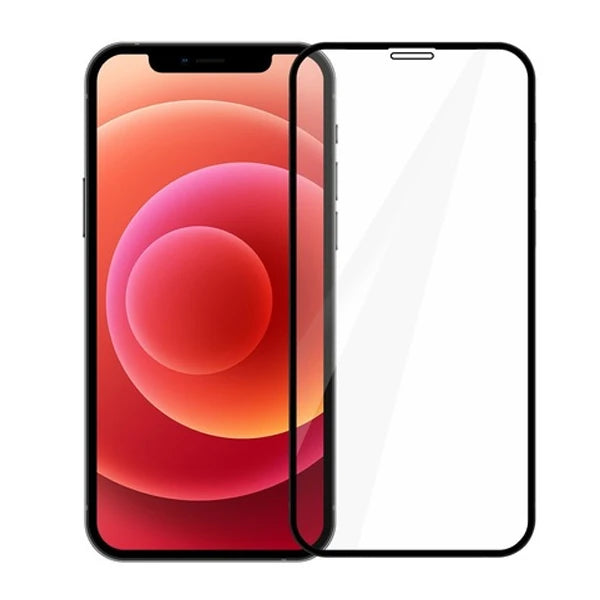 BEST iPhone 12 Pro Max 6.7 9H 3D Tempered Full Cam Ekran Koruyucu-(5775) - Siyah