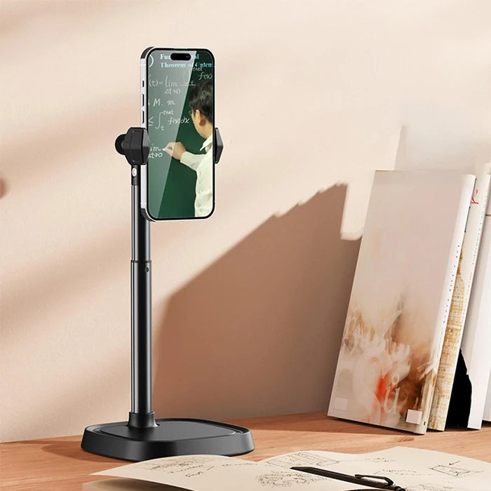 ALLY T8 360° Dönebilen Yükseklik Ayarlı Masa Üstü Telefon Tutucu-(5775) - Siyah