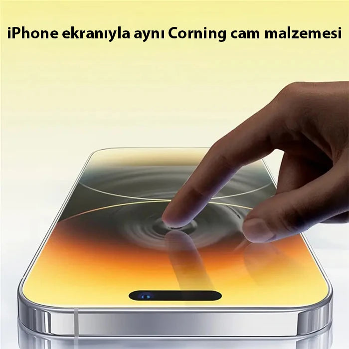 Baseus Corning iPhone 15 Pro HD Tempered Full Koruma Cam Ekran Koruyucu-(5775) - Şeffaf 2