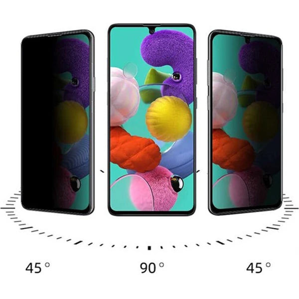 SM Galaxy S10 Lite 3D Full Privacy Gizlilik Tempered Cam Ekran Koruyucu-(5775) - Siyah