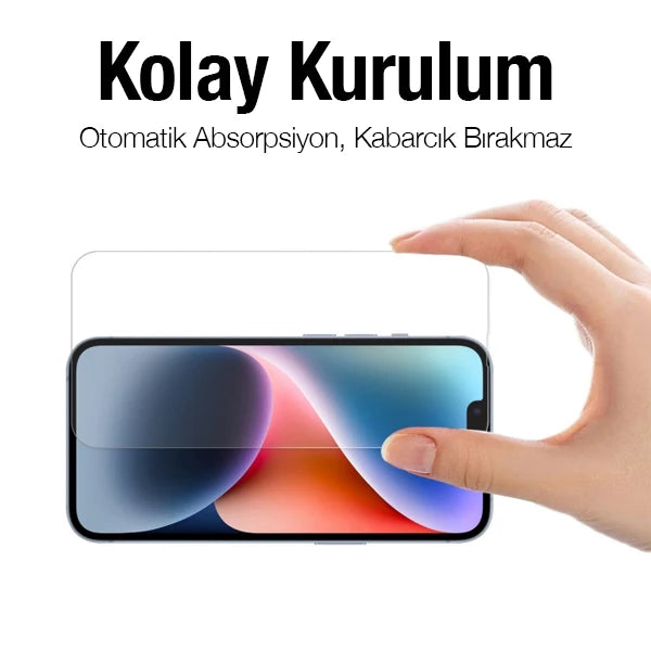 ALLY iPhone 14 6.1inç Tempered Kırılmaz Cam Ekran Koruyucu-(5775) - Siyah