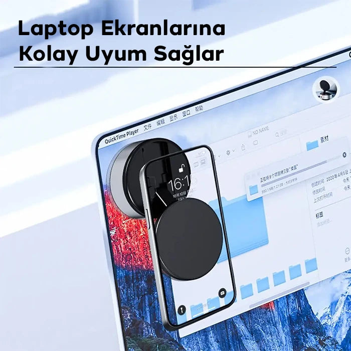 Ally 360° Ayarlanabilir Vakumlu Araç Oto Telefon Tutucu-(5775) - Gri