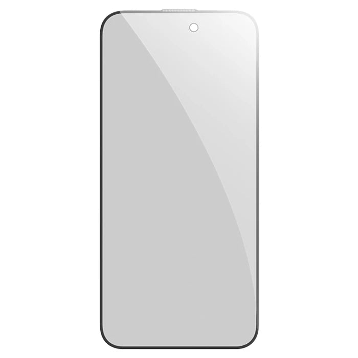 Ally iPhone 15 Plus Privacy Hayalet Full Koruma Tempered Cam Ekran Koruyucu-(5775) - Siyah
