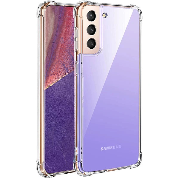 SM Galaxy S21 - S30 Anti-Drop Shockproof Darbe Emici Silikon Kılıf-(5775) - Şeffaf 2