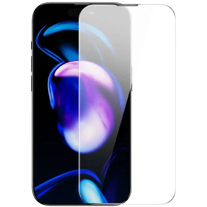 Baseus iPhone 15 Pro Max Schott Serisi Şeffaf Silikon Kılıf + Tempered Ekran Koruyucu Set-(5775) - Şeffaf 2