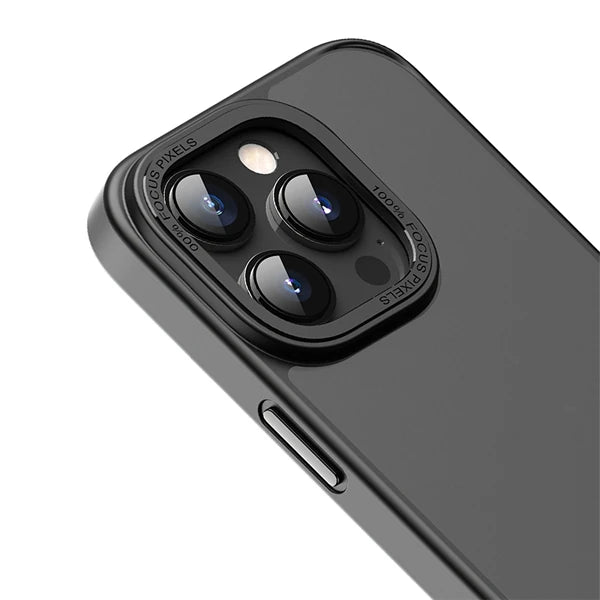 Hoco iPhone 14 Pro Golden Shield Frosted Silikon Telefon Kılıfı-(5775) - Lacivert
