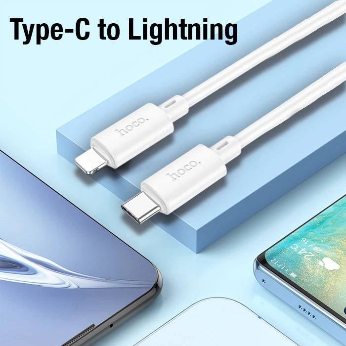 HOCO X88 20W Type-C to iPhone Lightning Hızlı Data ve Şarj Kablosu-(5775) - Beyaz