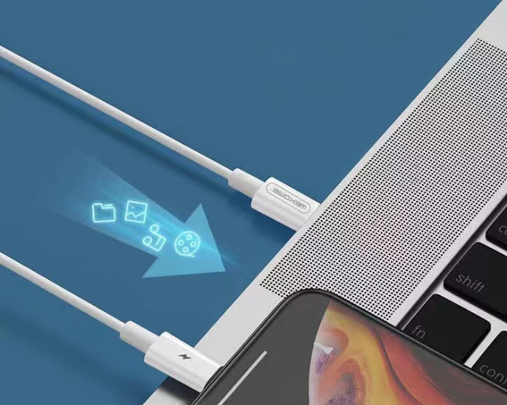Wekome TYPE-C TO iPhone PD 20W Hızlı Şarj Kablosu 1.2M-(5775) - Beyaz