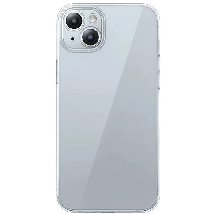 Baseus iPhone 15 Plus Schott Serisi Şeffaf Silikon Kılıf + Tempered Ekran Koruyucu Set-(5775) - Şeffaf 2