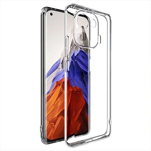GOR Xiaomi Mi 11 Pro Kılıf Kamera Korumalı Şeffaf Silikon Kılıf-(5775) - Şeffaf 2