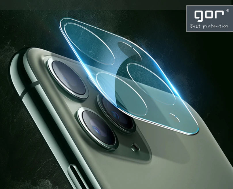 GOR İPhone 11 Pro/ 11 Pro Max Tempered Kamera Koruma Cam 2adet Set-(5775) - Şeffaf 2