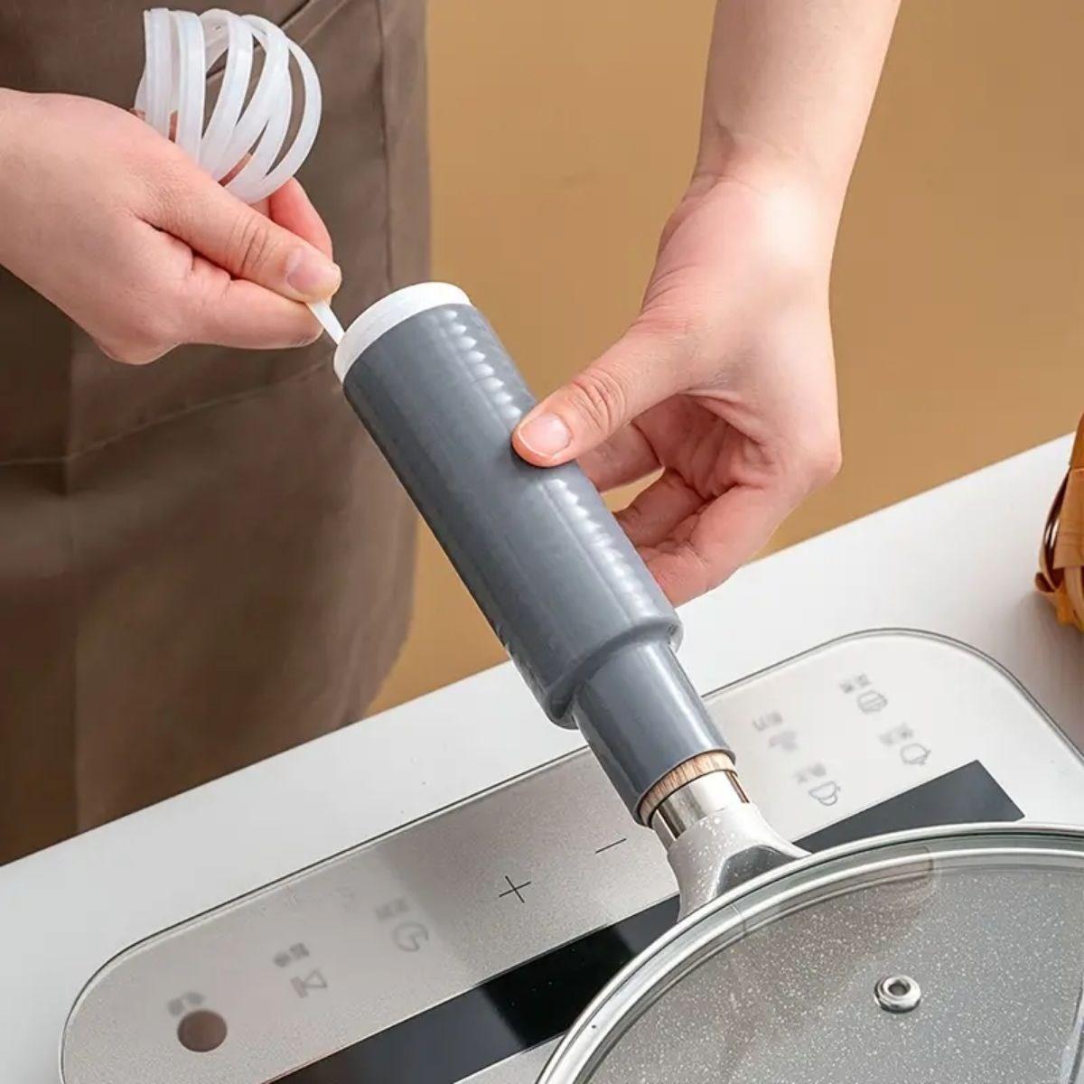 Isıya Dayanıklı Silikon Kauçuk Tencere,Kapı Tutma Kılıfı Kendinden Küçülen,Her Sapa Uyumlu Tava Kulp Yalıtımı 12-15 cm (5286)