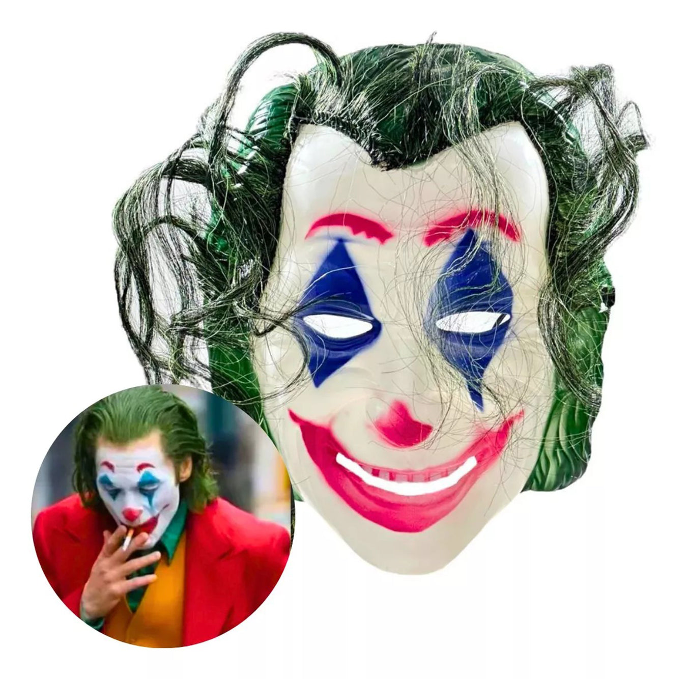 Joaquin Phoenix Joker Maskesi Yeşil Saçlı (5286)