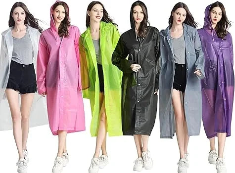 Kadın Erkek Yağmurluk Kapüşonlu Çıtçıtlı Eva Raincoat (5286)