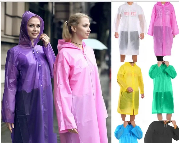 Kadın Erkek Yağmurluk Kapüşonlu Çıtçıtlı Eva Raincoat (5286)