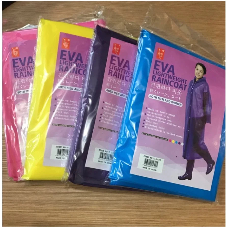 Kadın Erkek Yağmurluk Kapüşonlu Çıtçıtlı Eva Raincoat (5286)