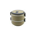 KAHVERENGİ 2Lİ SEFER TASI SAKLAMA KABI 1.2LT (5286)