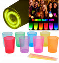 Karanlıkta Yanan Gece Işığı Mega Glow Bardaklar 8 Adet 8.5 x 10.5 cm (5286)