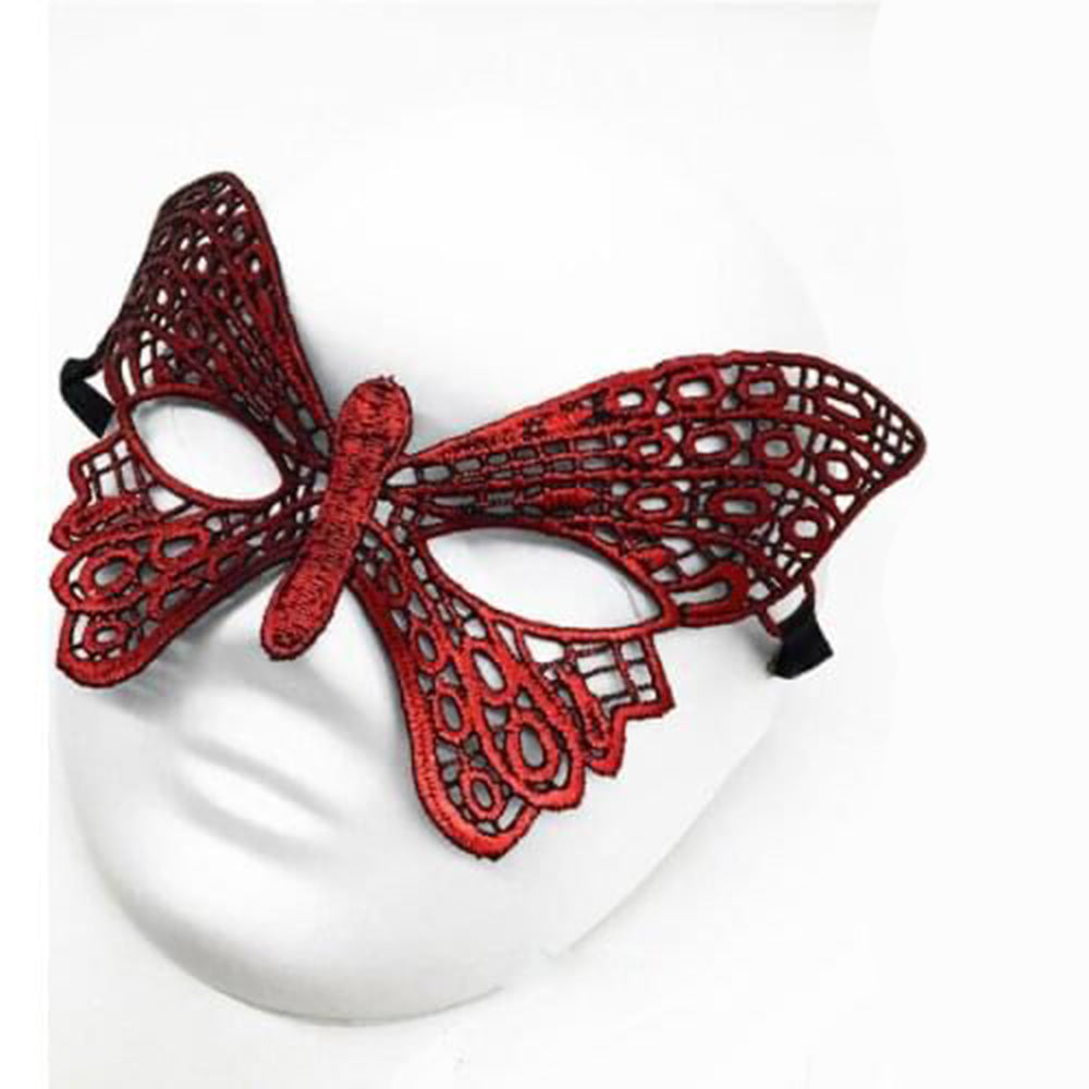 Kırmızı Dantel Masquerade Maskesi 7 No (5286)