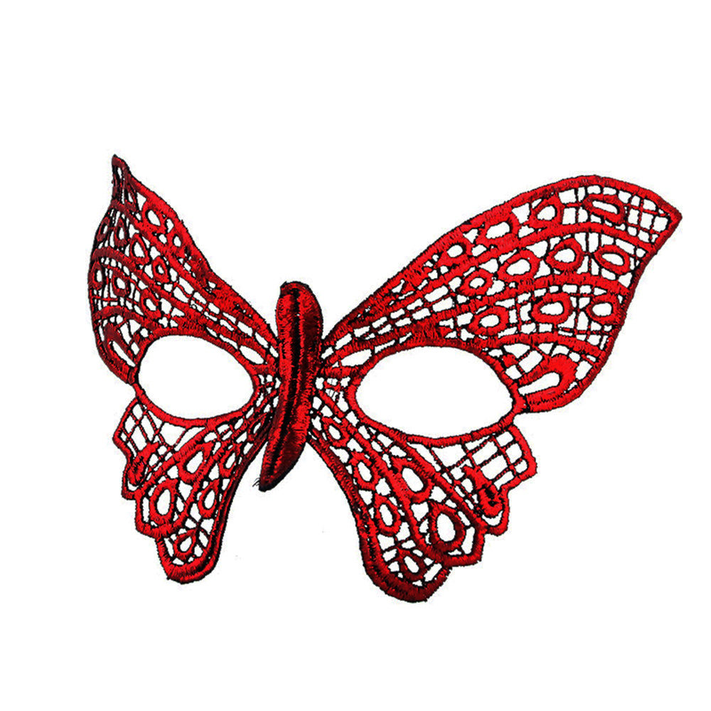 Kırmızı Dantel Masquerade Maskesi 7 No (5286)