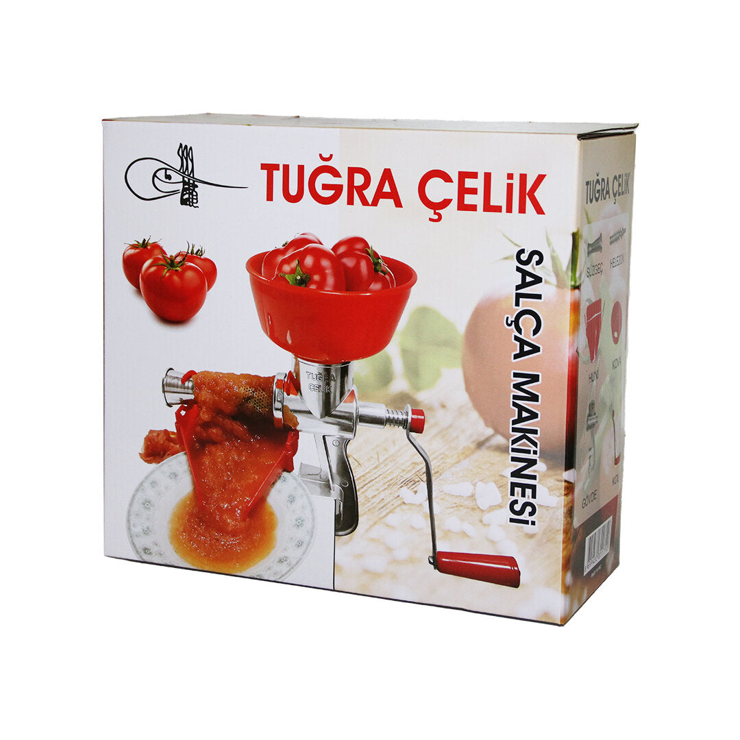 KOLLU ALÜMİNYUM SALÇA MAKİNESİ SÜZGEÇLİ - PLASTİK HAZNELİ (5286)