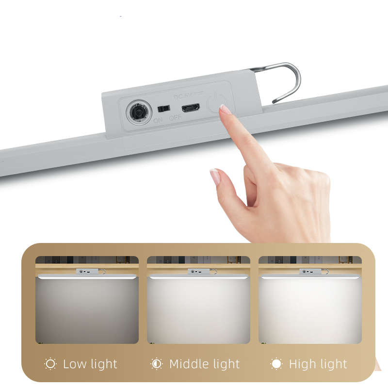 KUMANDALI - ZAMAN - IŞIK GÜCÜ AYARLI METAL ASKILI - USB ŞARJLI LAMBA FENER 20SMD LED (5286)