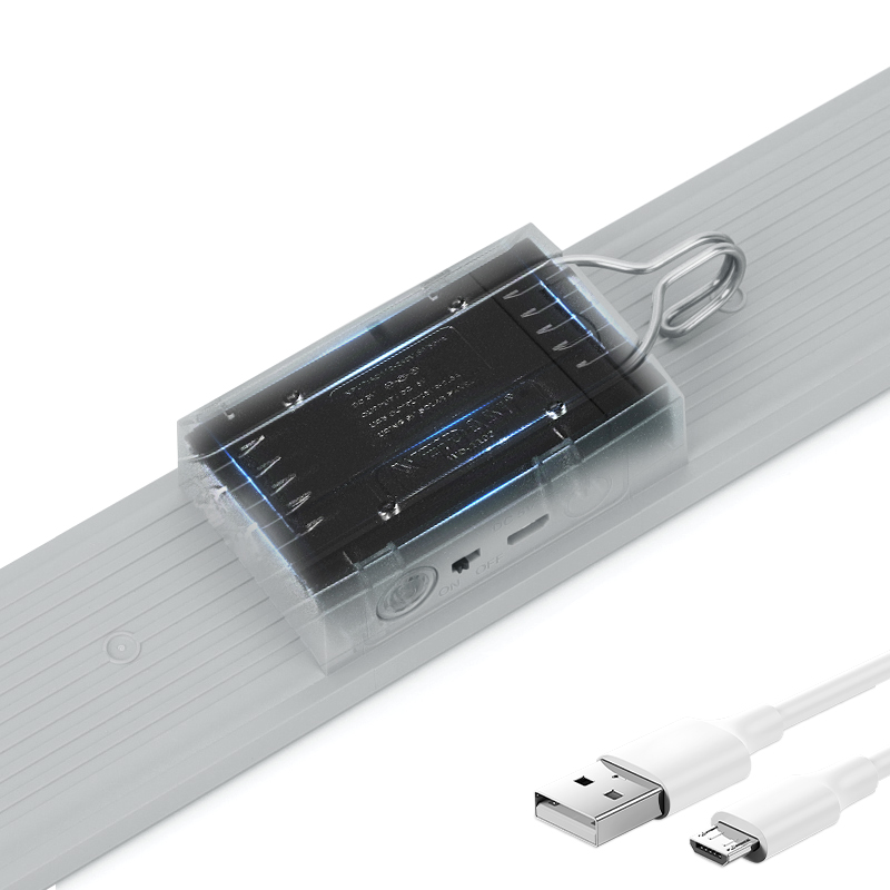 KUMANDALI - ZAMAN - IŞIK GÜCÜ AYARLI METAL ASKILI - USB ŞARJLI LAMBA FENER 20SMD LED (5286)