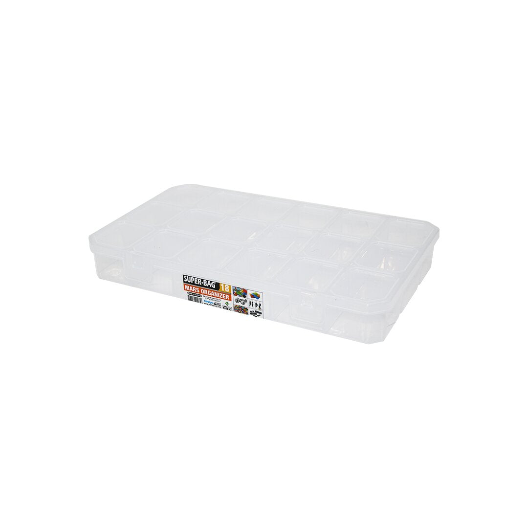 MARS 18 BÖLMELİ ŞEFFAF ORGANİZER BOX (5286)
