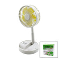 MASA ÜSTÜ VANTİLATÖR USB ŞARJIL KATLANIR FAN=13.6CM - UZAYAN AYAK=11-16CM 180 DERECE TELEFONLUKLU GS-275 (5286)