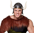 Mega Boynuzlu Viking Ivar Kaskı Eskitilmiş Desen Gümüş Renk (5286)
