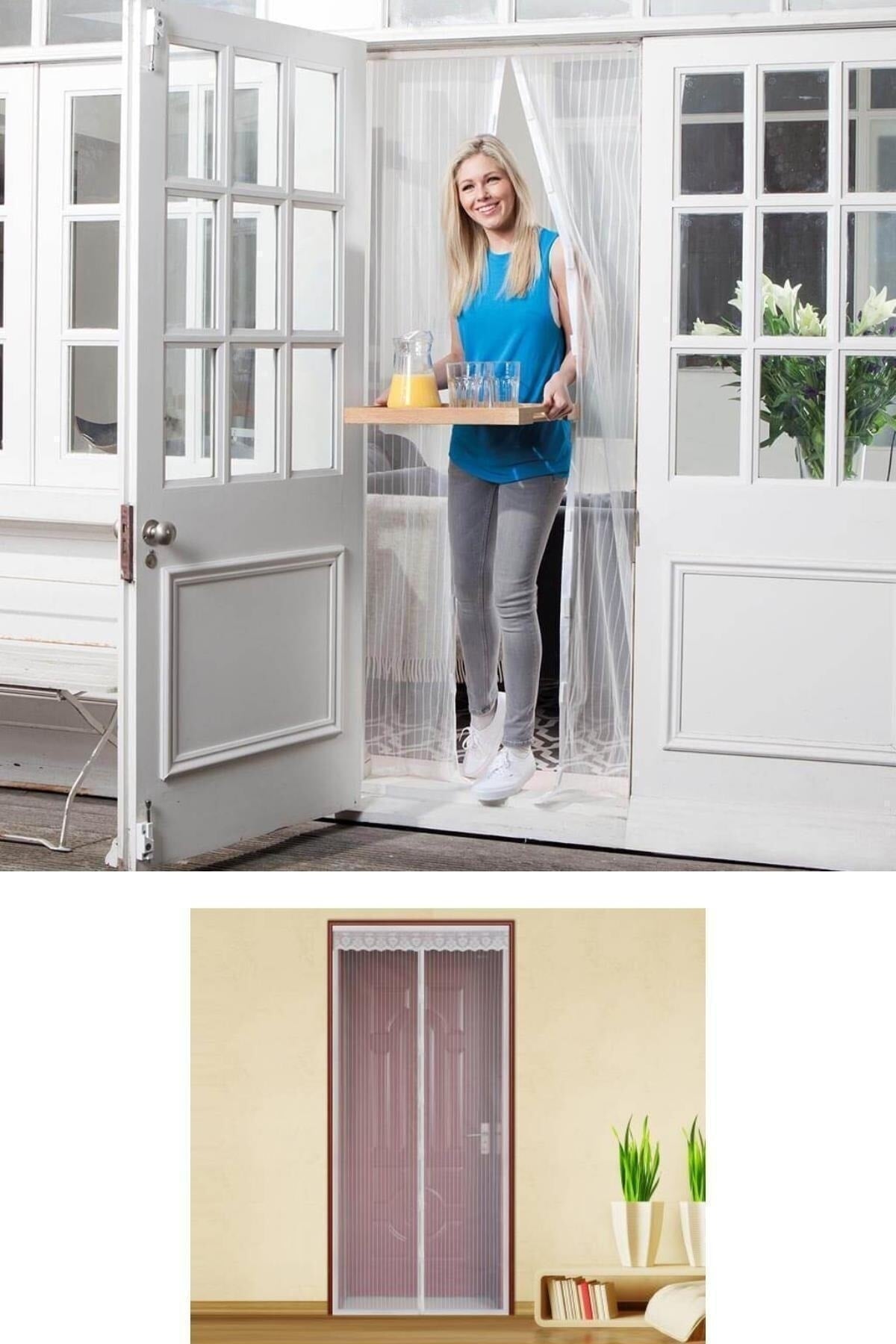 Mıknatıslı Kapı Sinekliği Tül Perde 105 x 205 cm (5286)