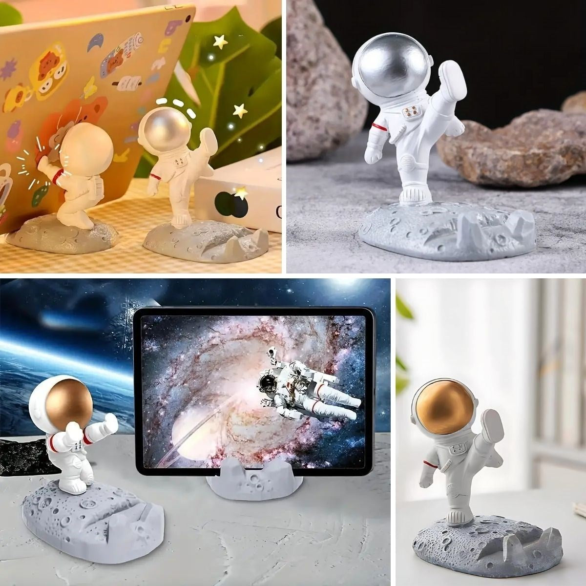 Mini Astronot Model Telefon ve Tablet Tutucu Standı (5286)