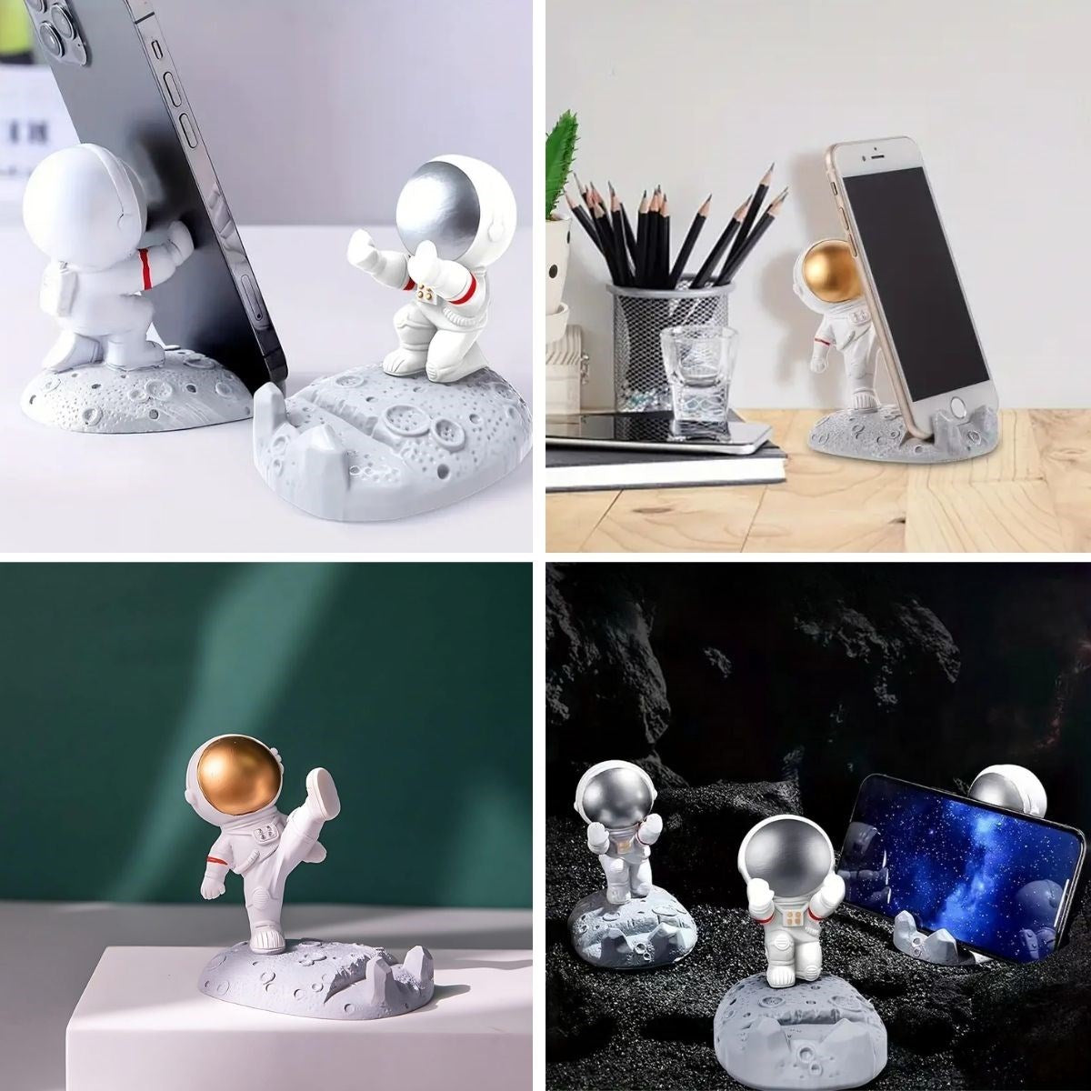 Mini Astronot Model Telefon ve Tablet Tutucu Standı (5286)