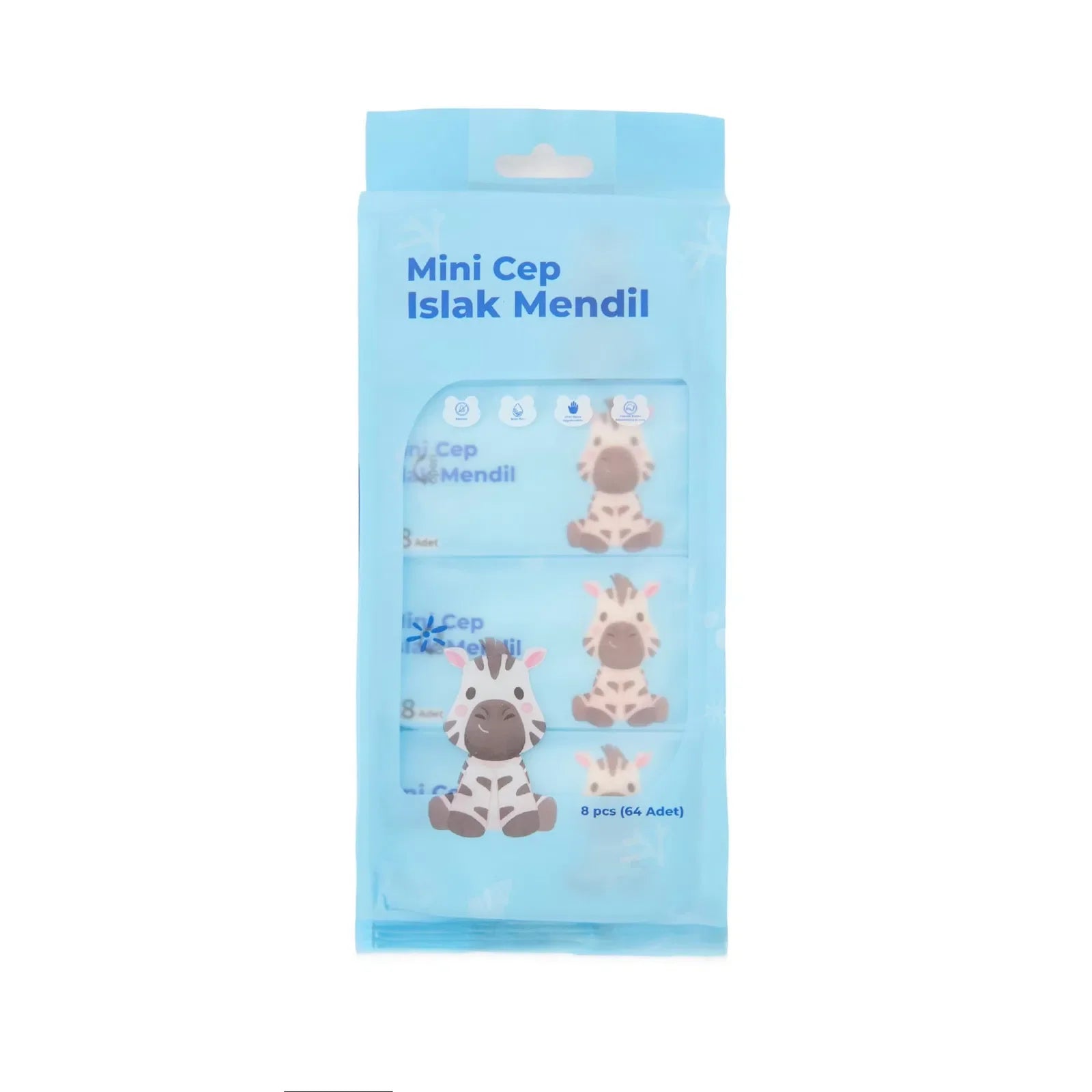 Mini Cep Islak Mendil Günlük Pratik 8'li Paket (5286)