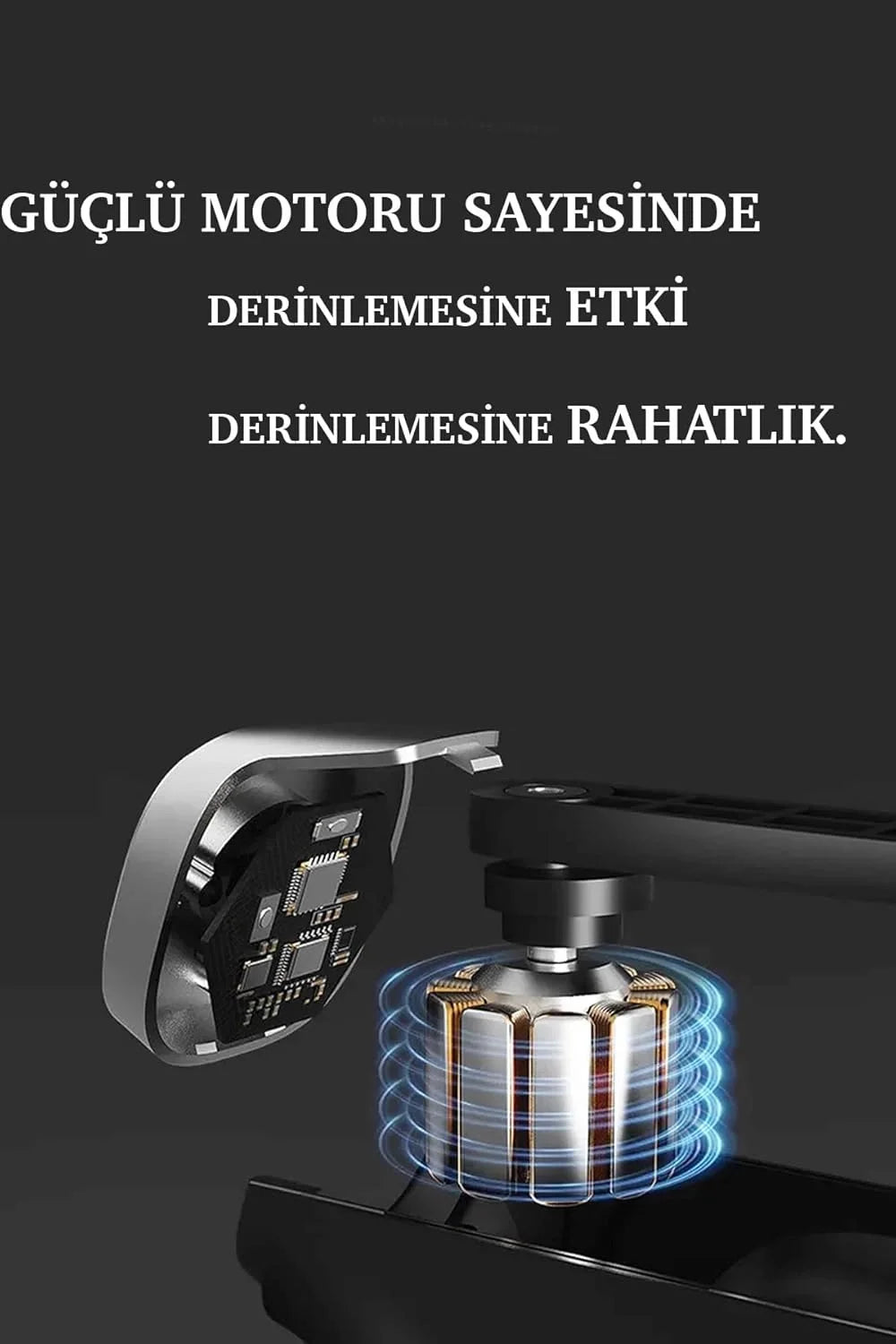 Mini Profesyonel Şarjlı Masaj Aleti 4 Başlıklı KH-800 (5286)