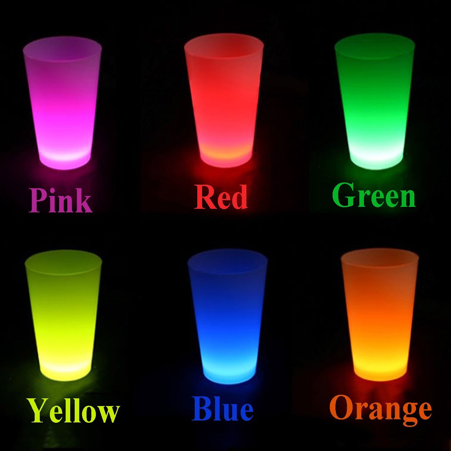 Neon Parti Glow Bardak 1.5 oz Karışık Renk 1 Adet Tekli (5286)