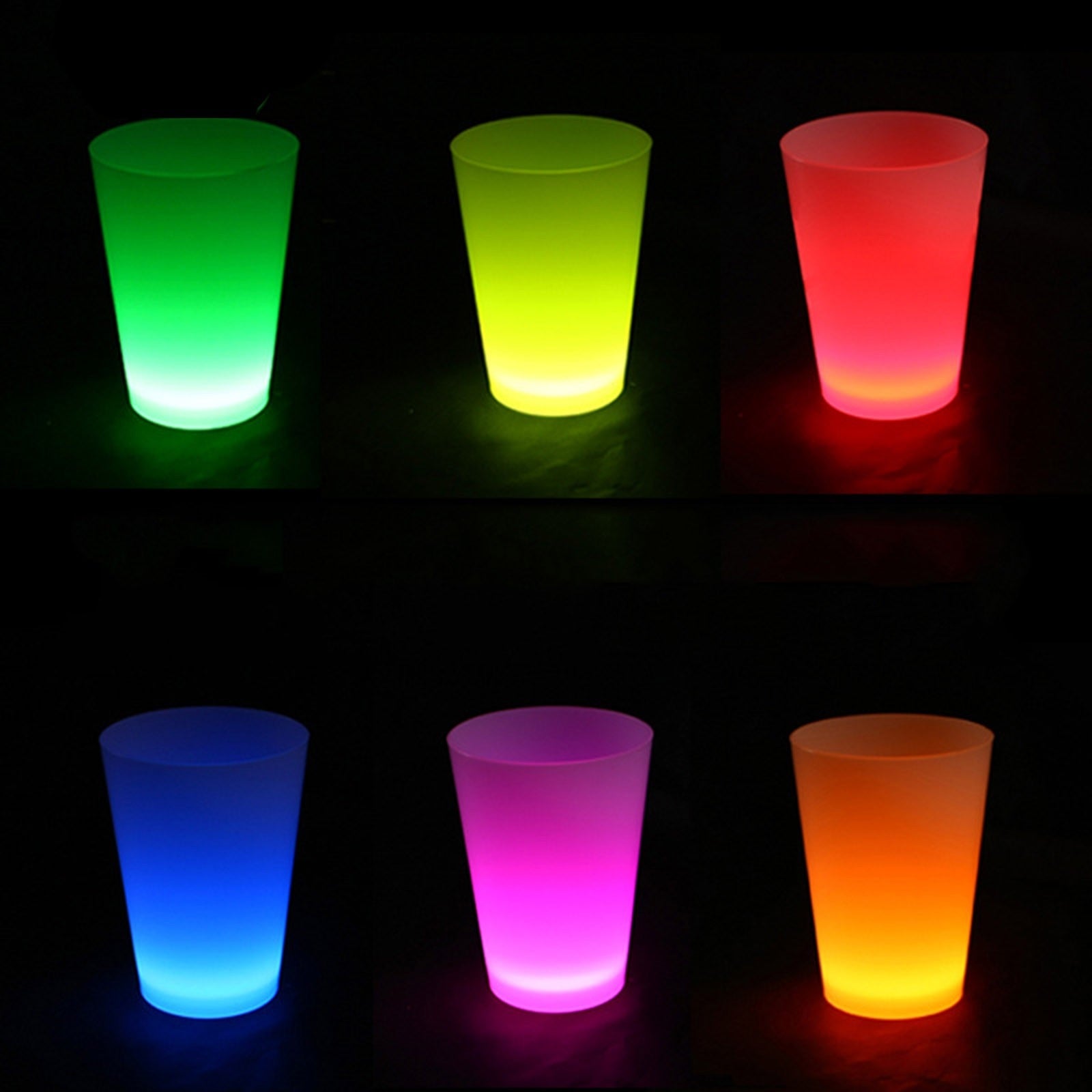 Neon Parti Glow Bardak 1.5 oz Karışık Renk 1 Adet Tekli (5286)