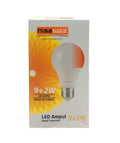 NİSALUCE EAMP-074/BK 9+2W E27 BEYAZ-KIRMIZI LED AMPUL (5286)