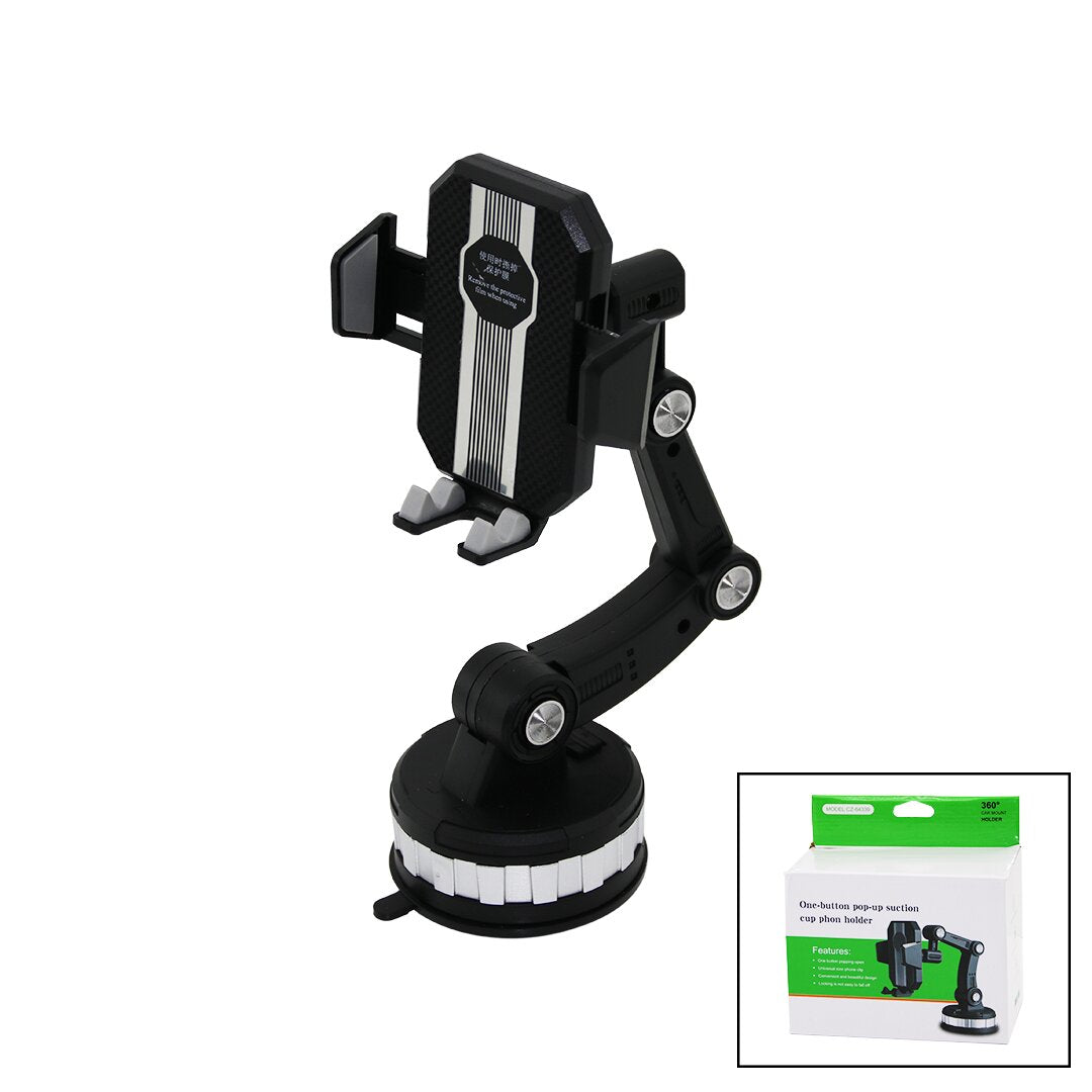 OTO- ARAÇ TELEFON- BARDAK TUTUCU VANTUZAKROBAT- 3 EKLEMLİ AYAR - 360° (5286)