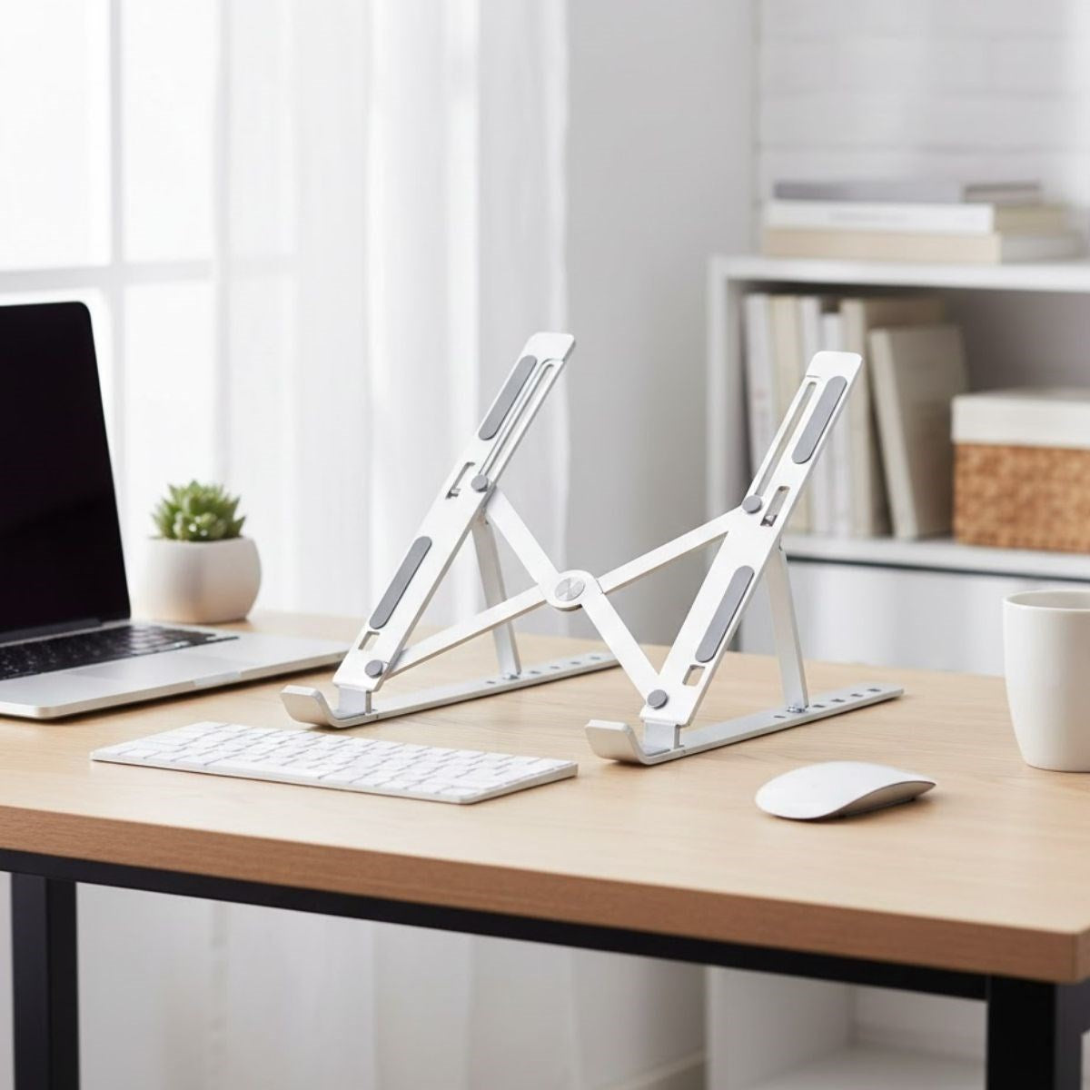 Plastik Katlanır Tablet Standı – Ayarlanabilir Açılı, Taşınabilir Masaüstü Telefon ve Tablet Tutucu Stand (5286)